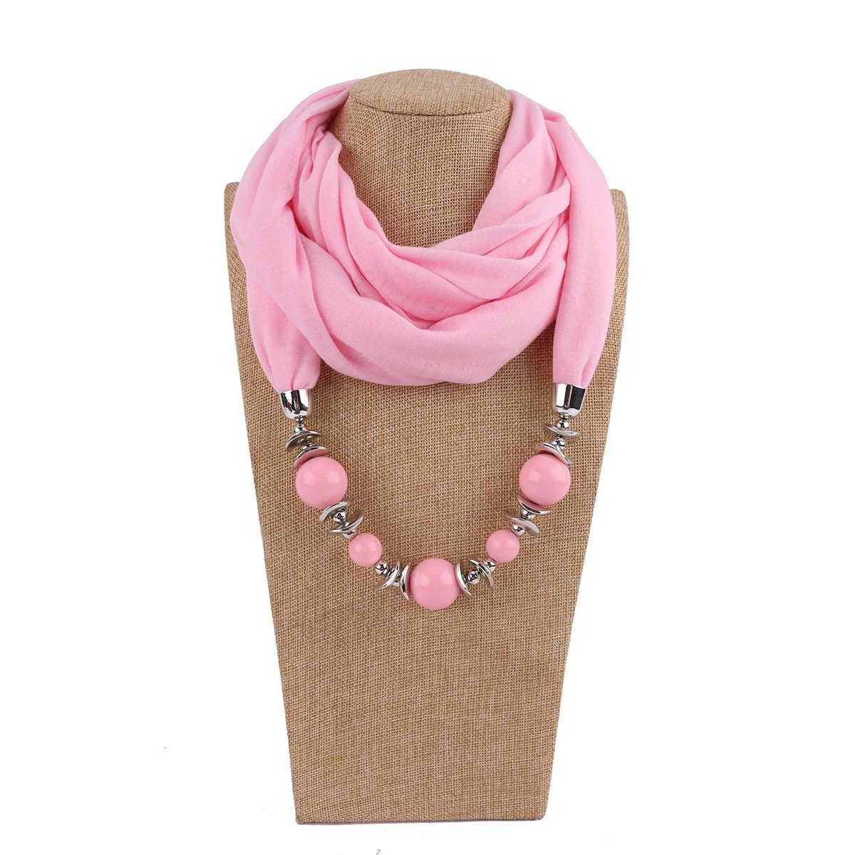 1 Pcs Women New Fashion Scarves Collar Pendant Scarf Necklace W250218