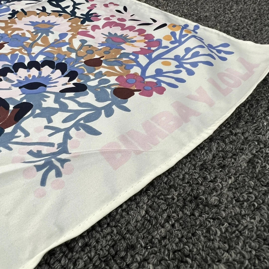 Foreign trade original order Spanish fashion product embroidered and printed multi style large square scarf 250213