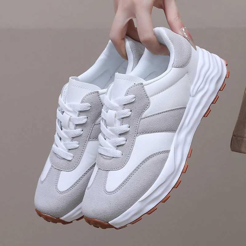 Running shoes with lace casual lightweight platform shoes Zapatillas de mujer walking sports shoes with lace Y250318