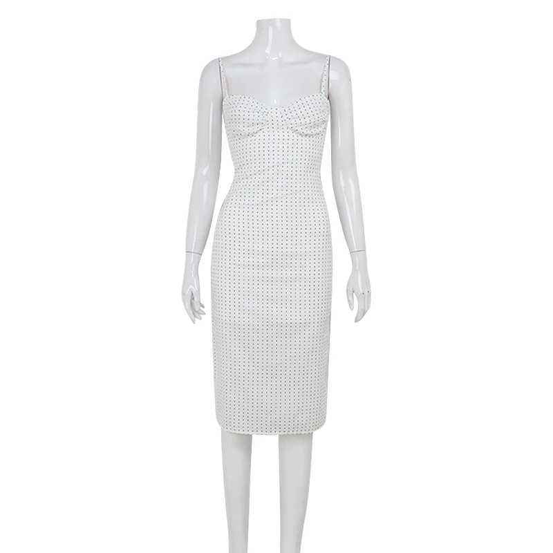 Basic Casual Dresses Ahagaga Womens Sexy Dot Cute Maxi Dresses Backless Beachwear Camisole Slveless Casual Strapless Party Vestidos Robes Female H2521