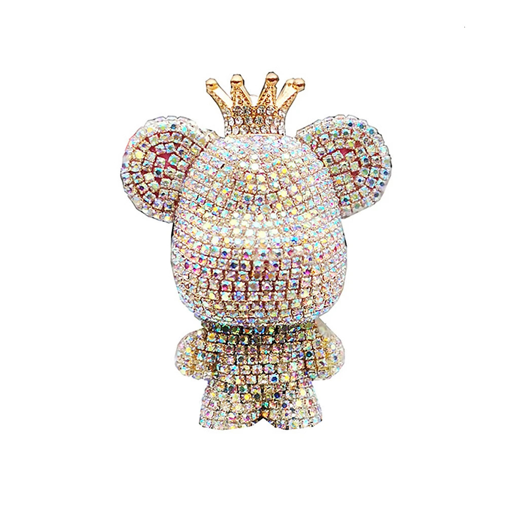 Car Perfume Air Conditioner Air Outlet Diffuser Diamond-studded Violent Bear Car Fragrance Decoration Accessories 250214
