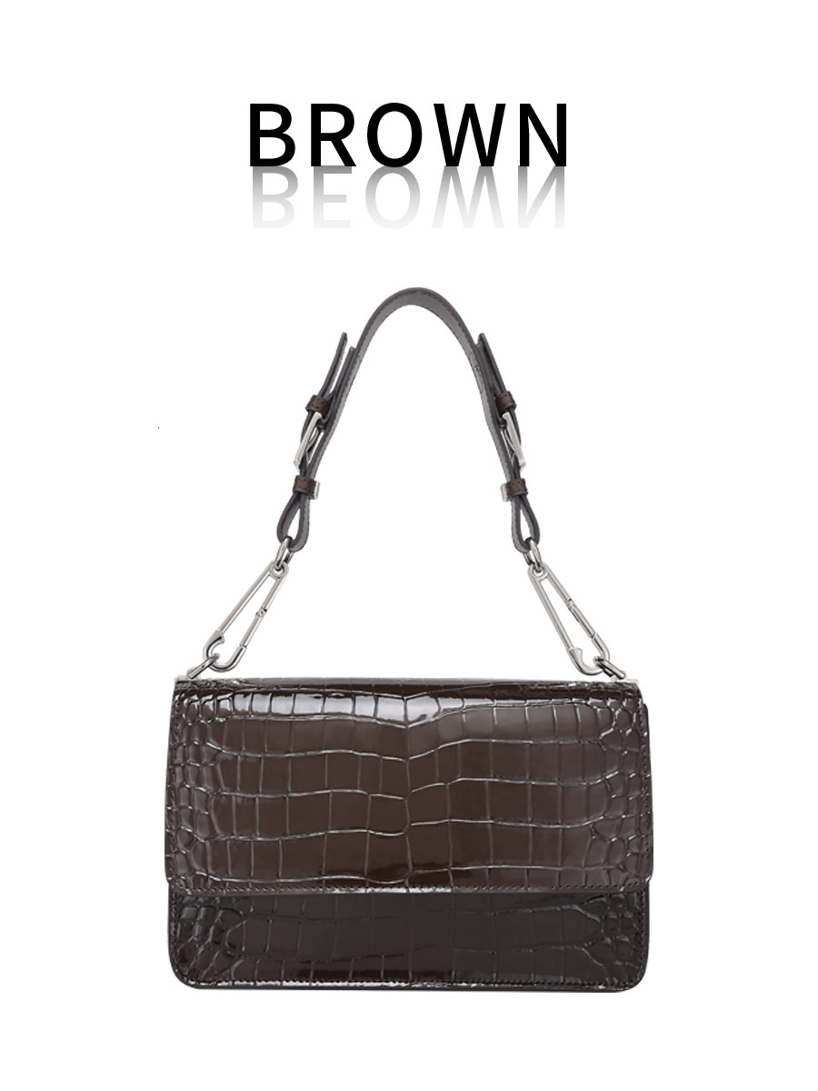 Designer Designer Trendy Armpit With Crocodile Pattern Shoulder Bag, Versatile Texture, Fashionable Crossbody Women's Bag