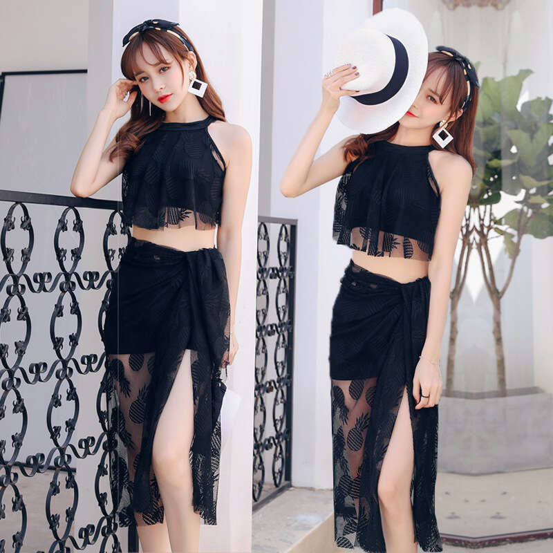 New 2025 Women's Fairy Style Bikini Split Three Piece Set Conservative Slimming Cover Sexy Hot Spring Swimsuit Luxury Swimsuit New Arrival New Pr