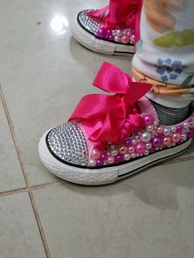 Dollbling Canvas Shoe Custom Handmade Ladybug Low-Top Canvas Rhinestones Casual Flats Kids Crystal Girl Boys Toddler Sneakers Z250217