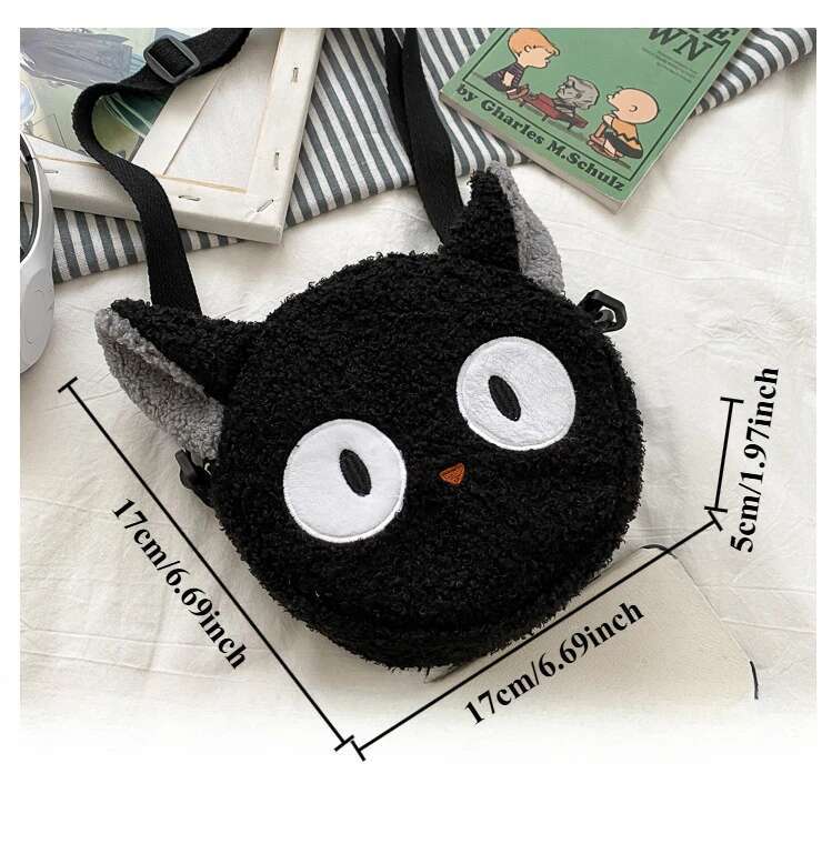 2025 New Cute Doll Ms. Shoulder Fashionable Crossbody Small Round Student Cell Phone Bag