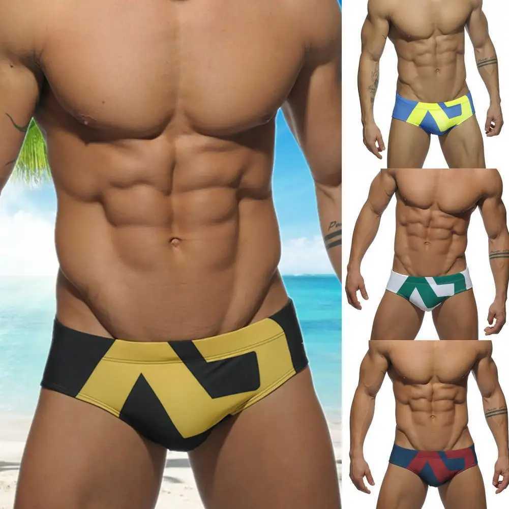 Terrific Summer Men Swimwear Low Waist Intimacy Good-looking Swimming Shorts Men Swimming Shorts Mens Briefs Swimming Trunks M250218