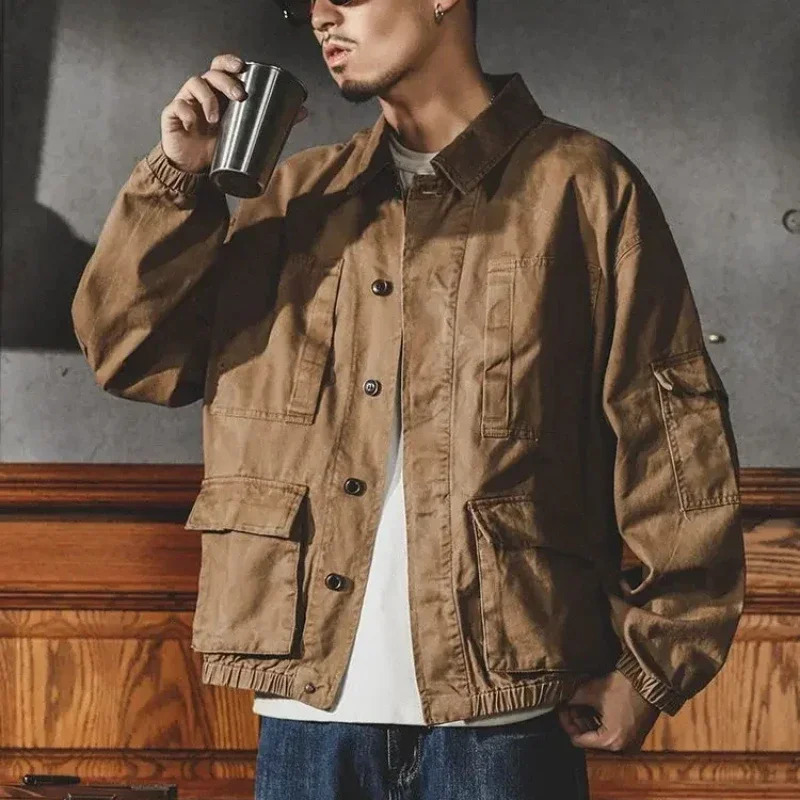 Plus Size Male Jean Coats Button Mens Denim Jacket Wide Sleeves of Fabric In Washed ner Price Stylish L Menswear 250214