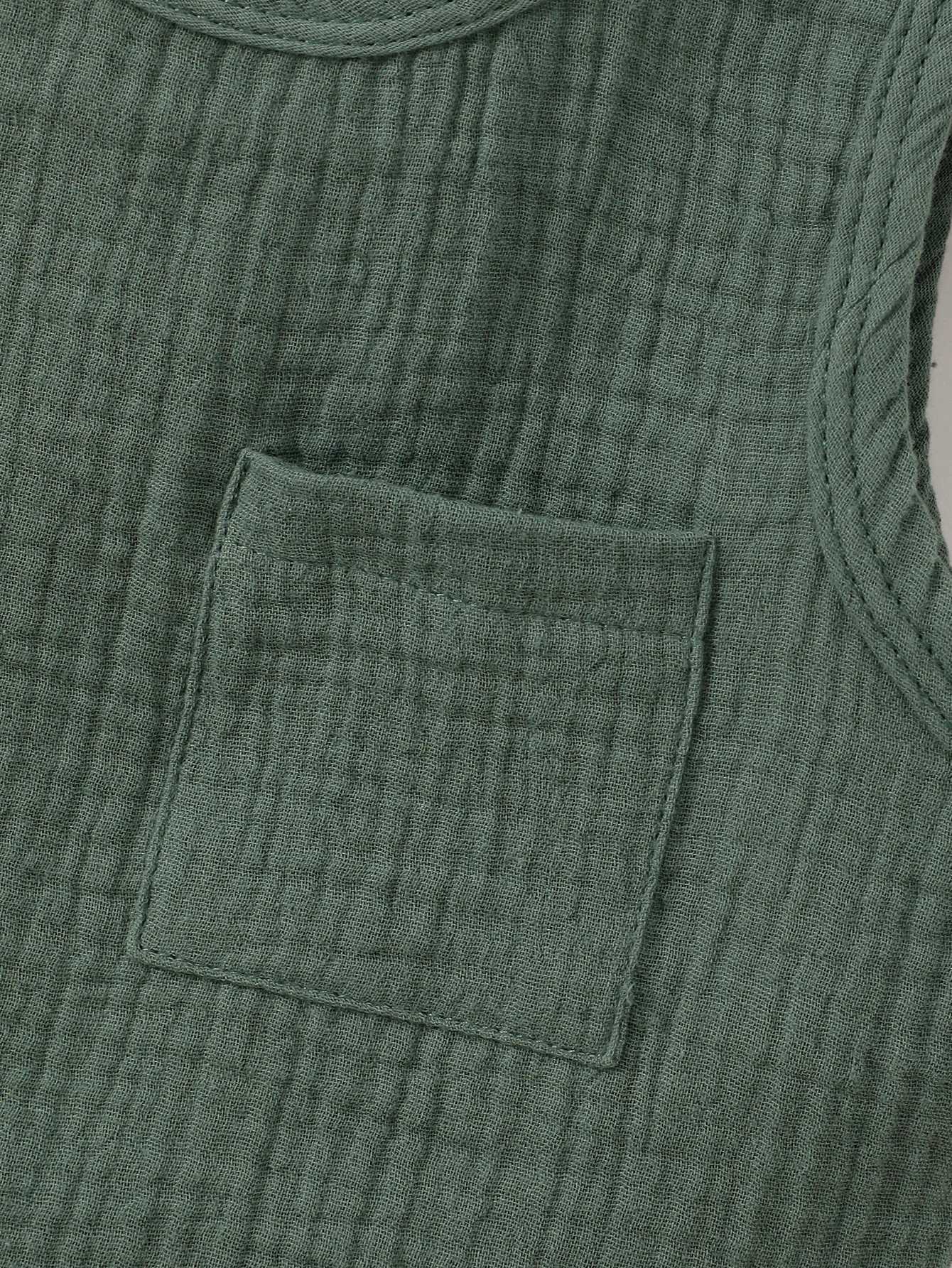 Baby Boy Fashionable Casual Summer Top And Shorts Set In Textured Fabric With Pockets W250218