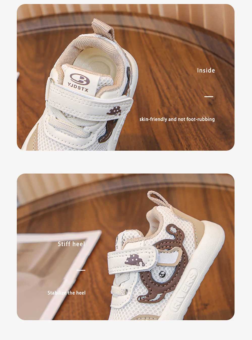 PU Leather Toddler Shoes For Kids Boys Mesh Breathable Kid Sneakers Ergonomics Soft-soled Boy Child Sneakers For Girls Z250217