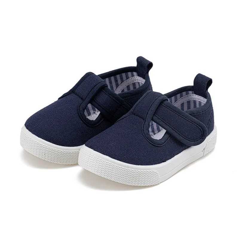 Preschool girl T-belt canvas sports shoes classic and comfortable for young children Mary Jane canvas apartment anti slip and casual canvas sports sho