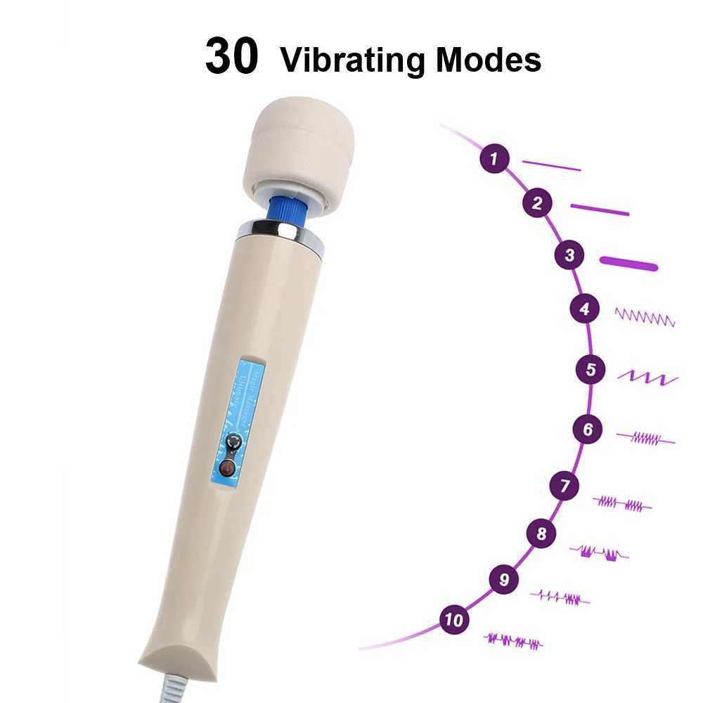 31cm Big Magic Wand EU Plug Vibrators Women Masturbator Body Massager Clitoris Vagina Nipple Stimulator Erotic Toys For Sex ShopXJ250218