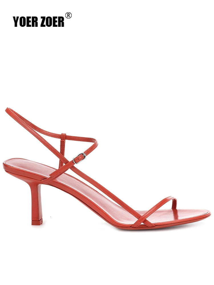 Womens Sandals Kitten heel Thin belt Thin heel French Pumps Sandals fairy style summer High heel Fashion sexy Style 2024 250217
