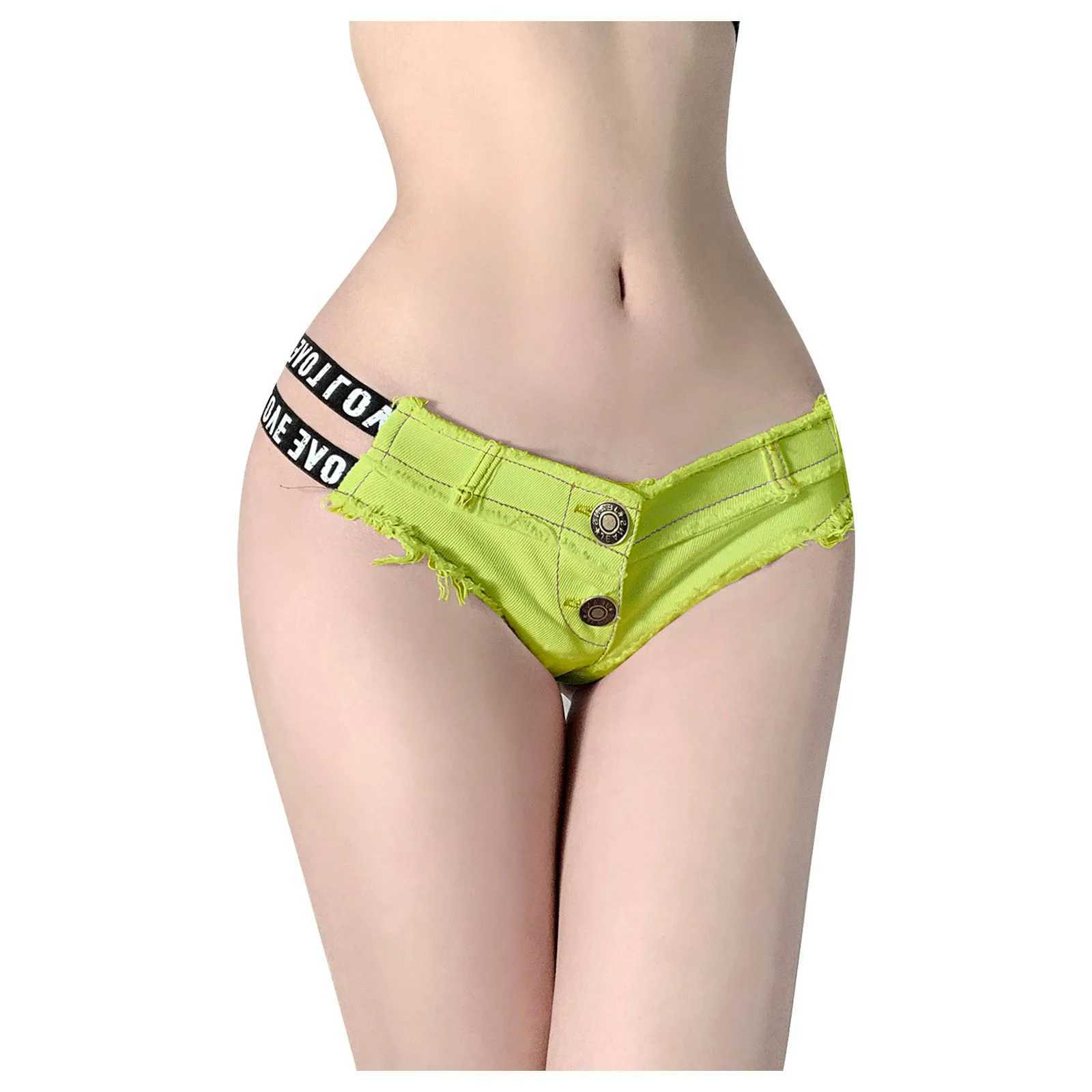 2025 Sexy Low Waist Micro Denim Shorts Ripped Hollow Out Short Jeans Women Skinny Sexy Club Party Dance Mini Shorts StreetwearXJ250217