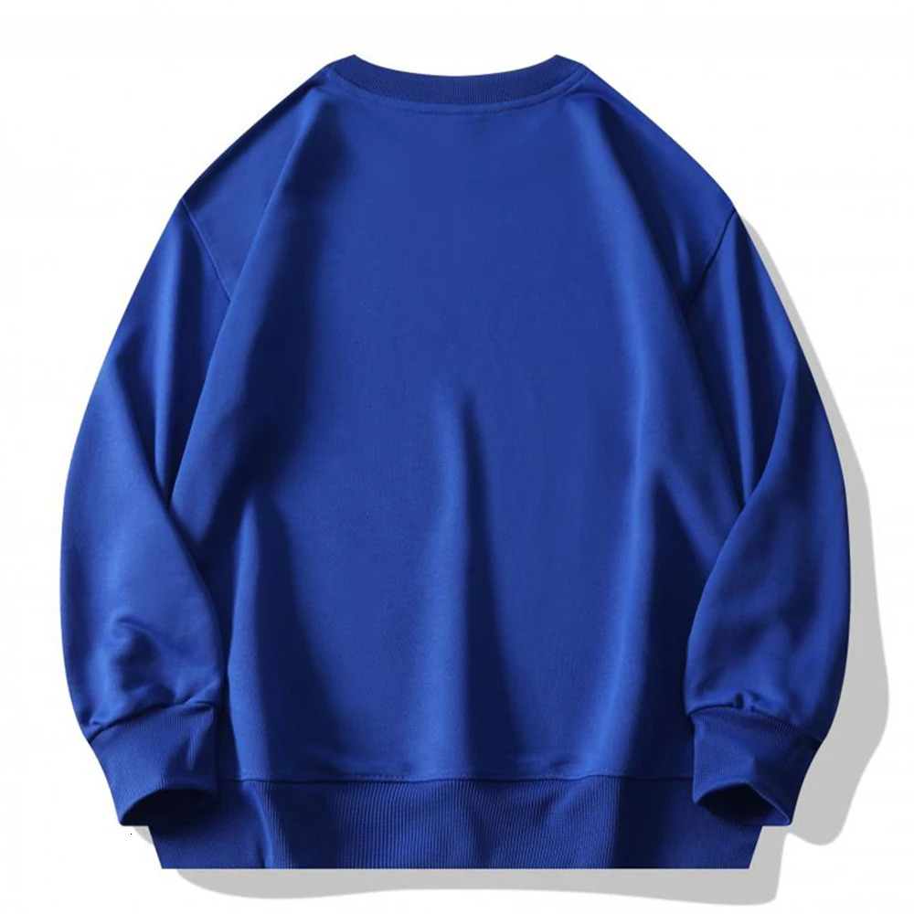 Plain Sublimation Sweatshirt Unisex Wholesale Baggy Black Hoodies Men Sweat Shirt Crew Neck Moletons Masculinos 250214