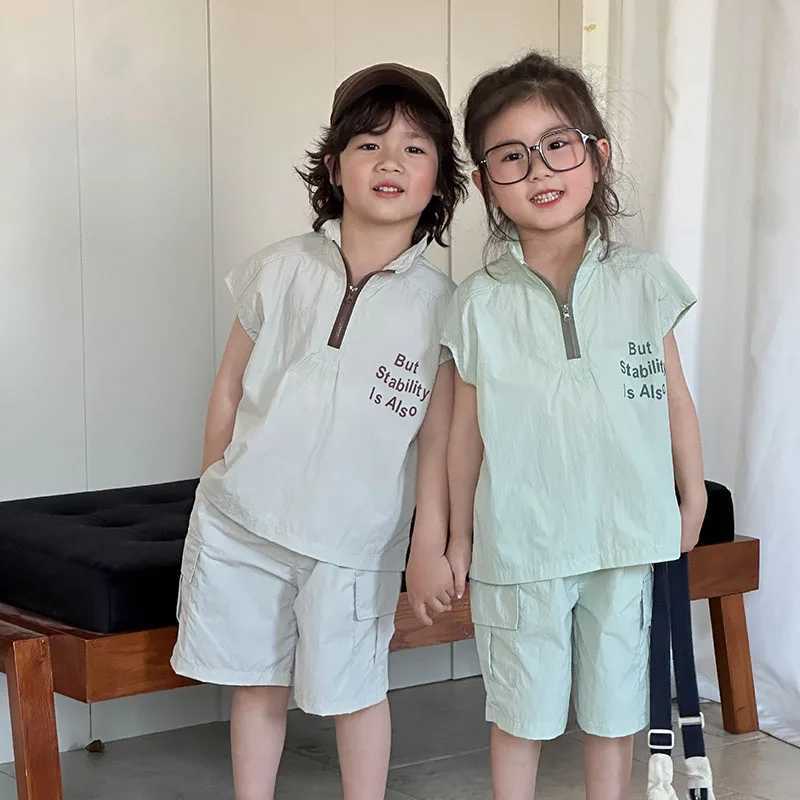 MILANCEL New Summer Kids Clothes Suit Children Simple Sleeveless Vest + Shorts Set Boys Thin Sle Outfit 2PCS W250218