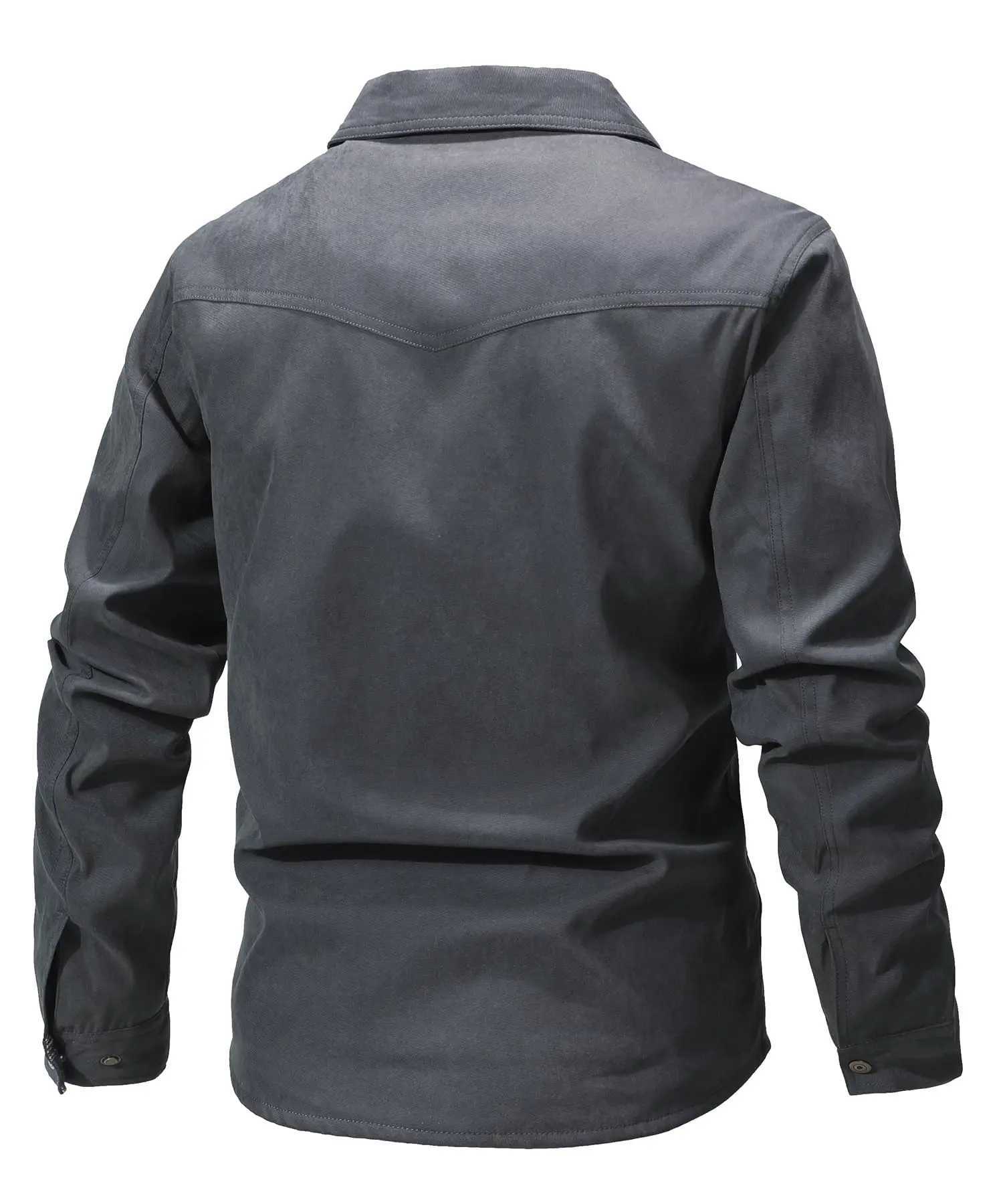 Mens Shirt Jacket Shacket with Flannel Lined Casual Snap Button Overshirt Western Cowboy Jackets Fall Clothing W250217