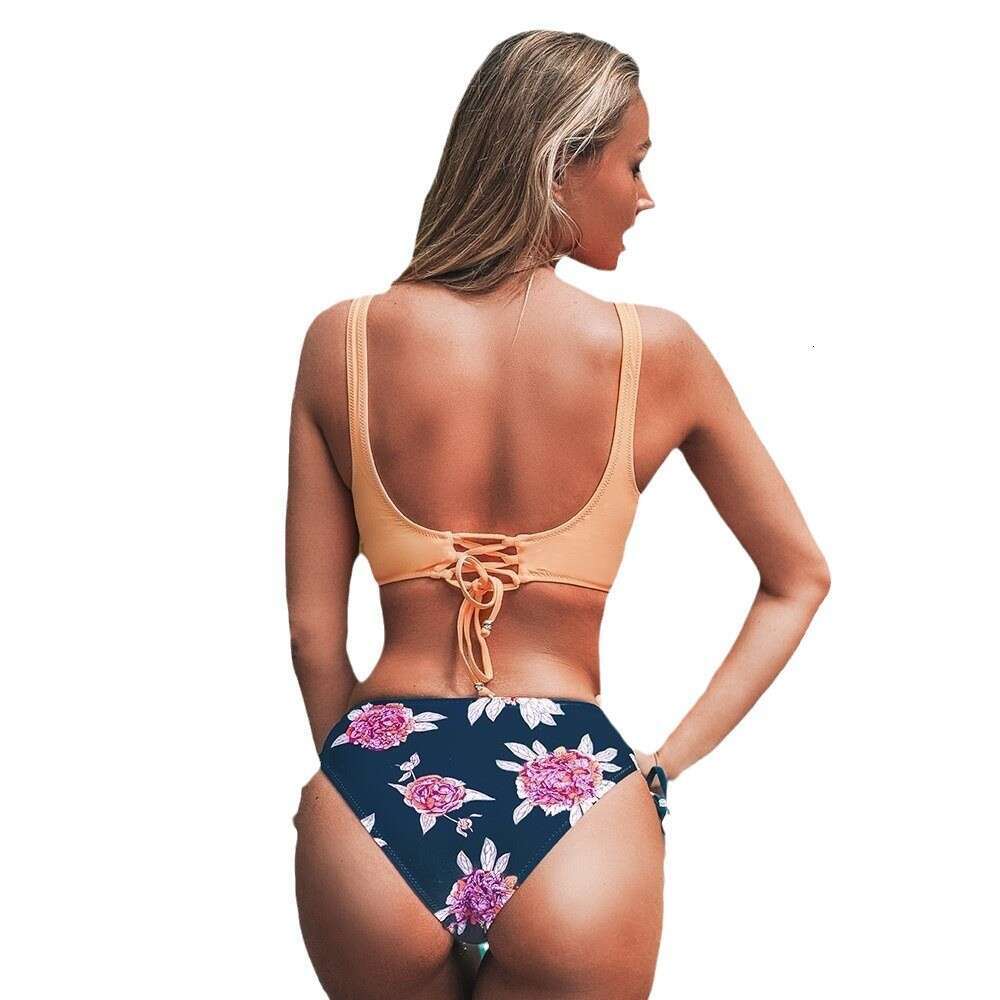 2025 Bikini Sexy Yellow Multi-color Bikini Swimsuit for Women Sexy Designer Bathing Suit Gt Cut Luxury Swimwear Underwears Woman New Arrival