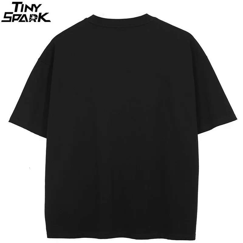 2024 T-Shirt Streetwear Shadow Graphic T Shirt Cotton Hipster Men Tshirt Unisex Tops Tees Black Hip Hop Clothing