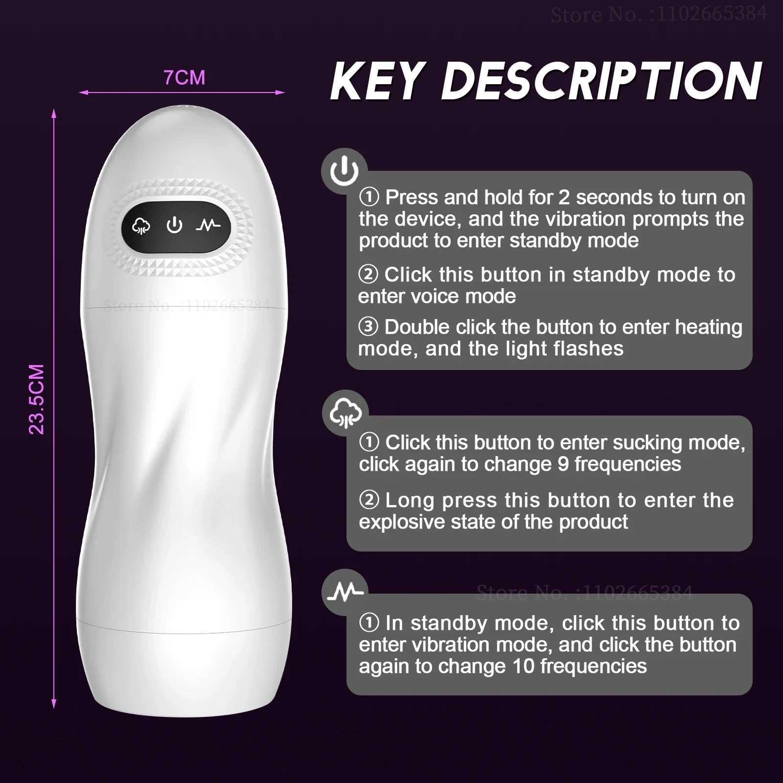 Automatic Sucking Male Masturbator Heating Masturbation Machine Oral Blowjob Vagina Penis Pump Sex Toys for Men Adults Supplies W250218