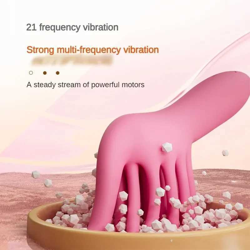 Powerful 21 Frequency Brush Vibrator Masturbation Stick Tease Woman Clitoral G-Spot Stimulator Adult Sex Toys Female MasturbatorXJ250218