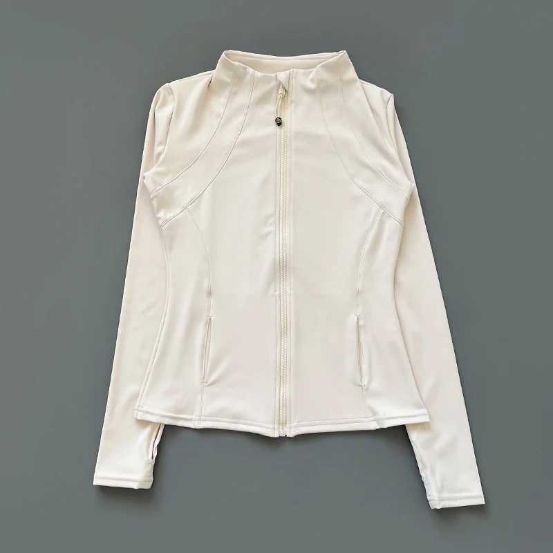 Active Shirts Tees Quick drying womens stand up collar jacket slim zipper wearing a long and breathable running sports bike top H25218