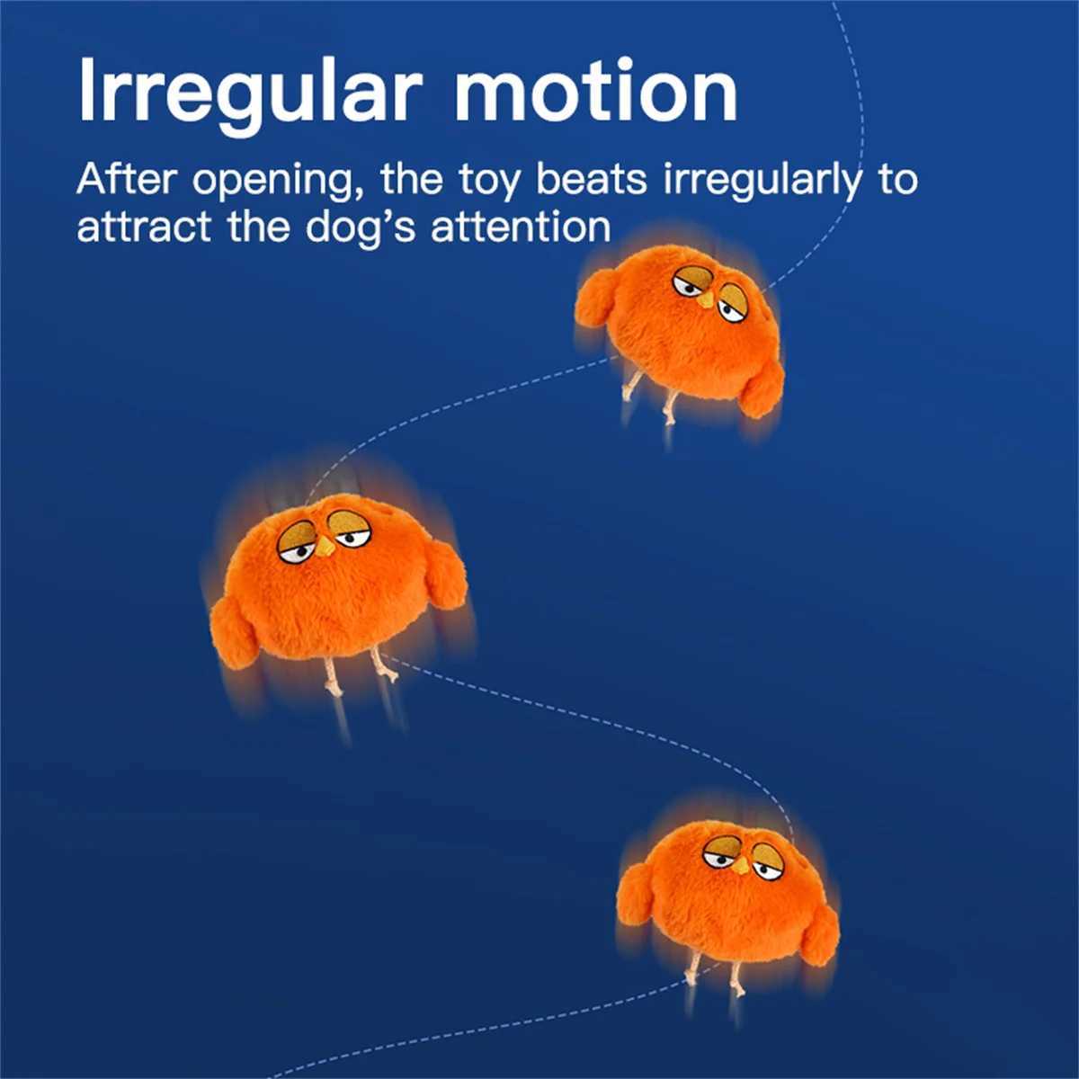 Others Dog Toys Chews Teddy Run Interactive Dog Toys Musical Ball Self Moving BallsChewable Plush Cover USB Rechargeable for Small and Medium Dogs H25