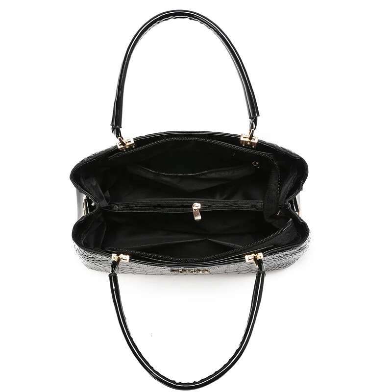 Fashionable Womens Crocodile Pattern Shoulder Bag - Stylish & Durable PU Leather Handbag With Removable Cross-Body Strap For Eve