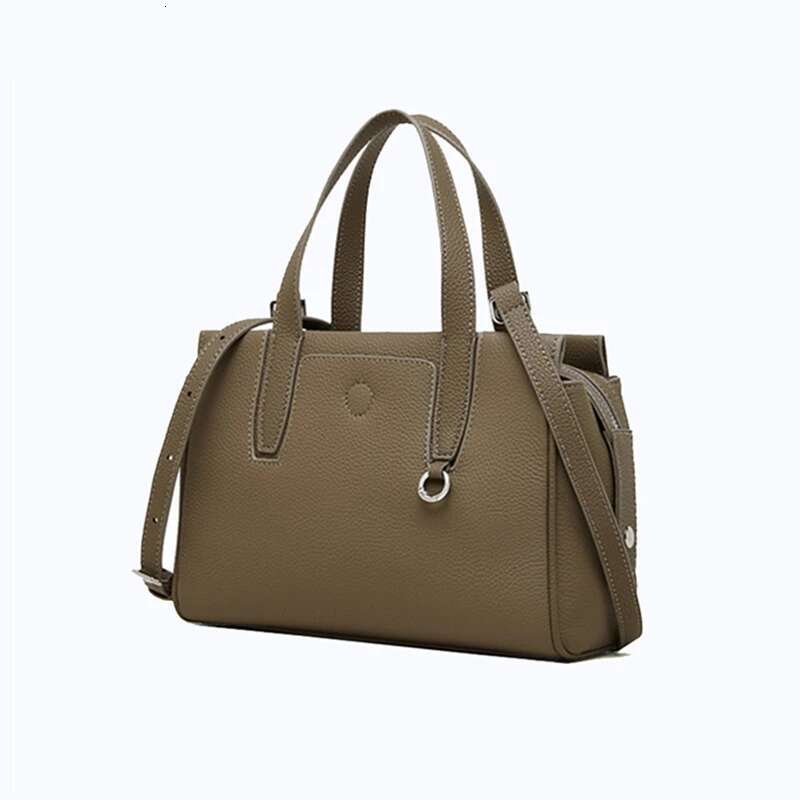 Hifashion Natural Genuine Leather Small Tote Handbags For Women 2024 Designer Top Handle Ladies Shoulder Crossbody Bags
