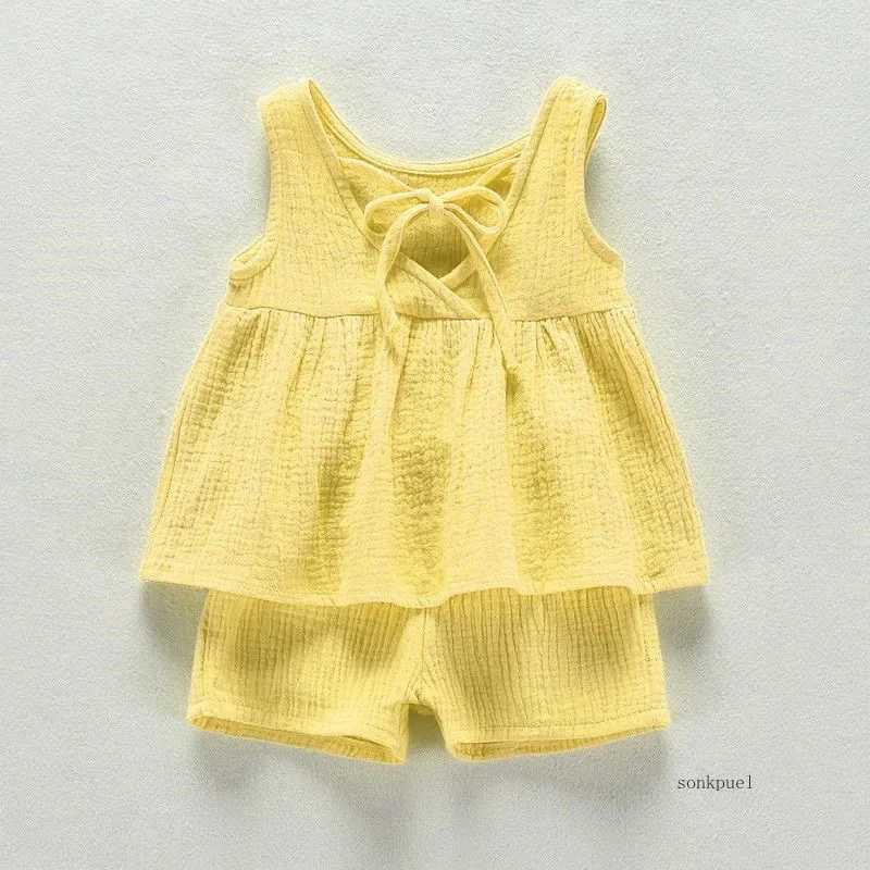 Baby Girl Cute Sets Cotton Tops + Short Pants Clothing Sets Kids Girl Summer Toddler Clothes W250218