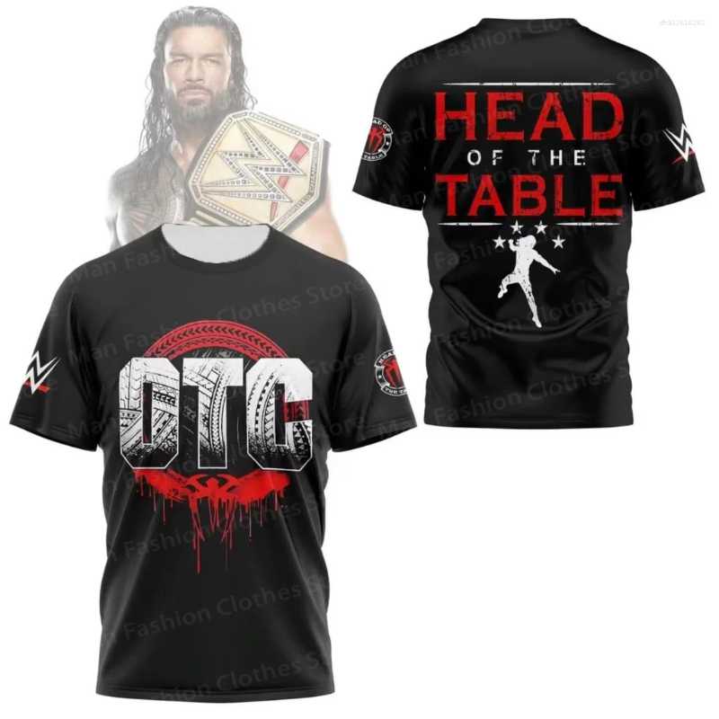 Men's Tracksuits 2025 Summer Style Women's 3D Printed Roman Reigns The OTC Men T-Shirt Street Casual Sports Fashion Top T-shirts