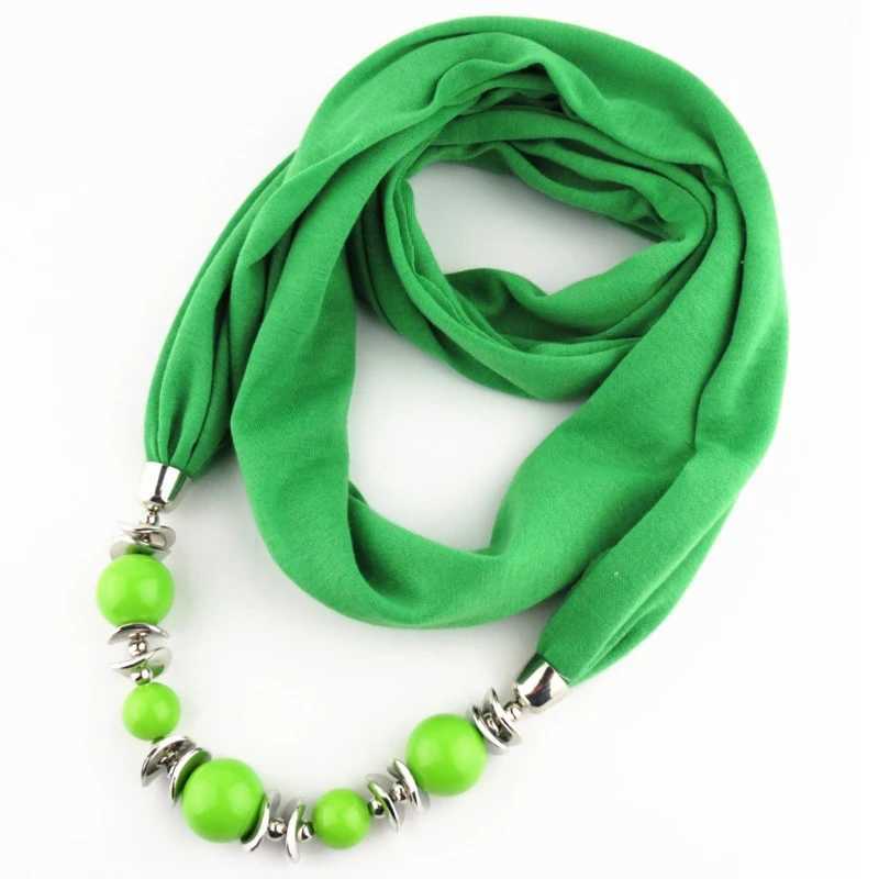 Ethnic Lightweight Solid Collar Scarf Luxury Beaded Pendants Jewelry Necklace W250218