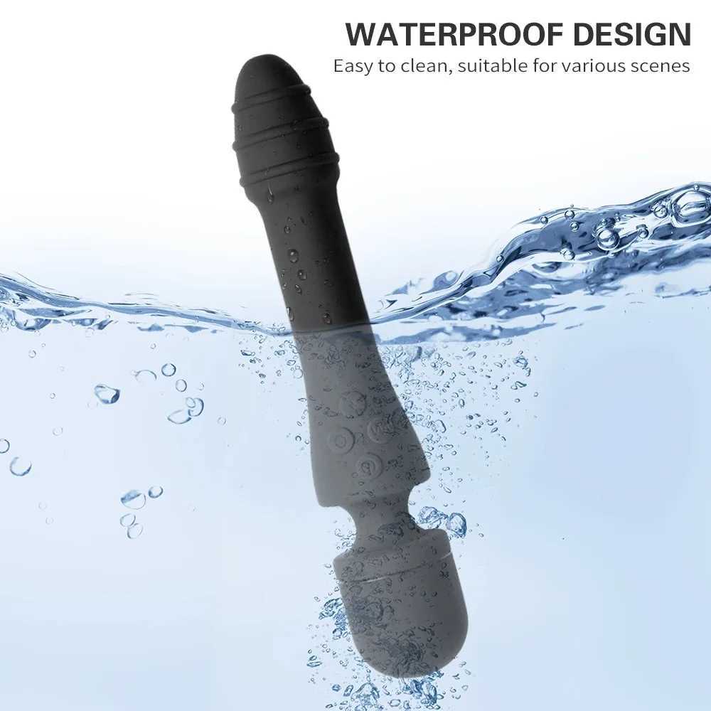 Magic Wand Vibrator Big Dildo G Spot Clitoris Vagina Massager AV Stick Female Masturbator Heated Adult Sex Toys for Women CoupleXJ250218