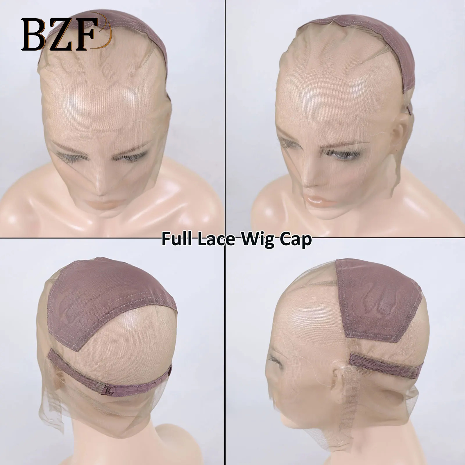 Full Lace Wig Cap Transparent Swiss 360 Lace Frontal Wig Caps For Making Wigs Ventilated 13x6 Lace Weaving Net Cap Accessories 250214