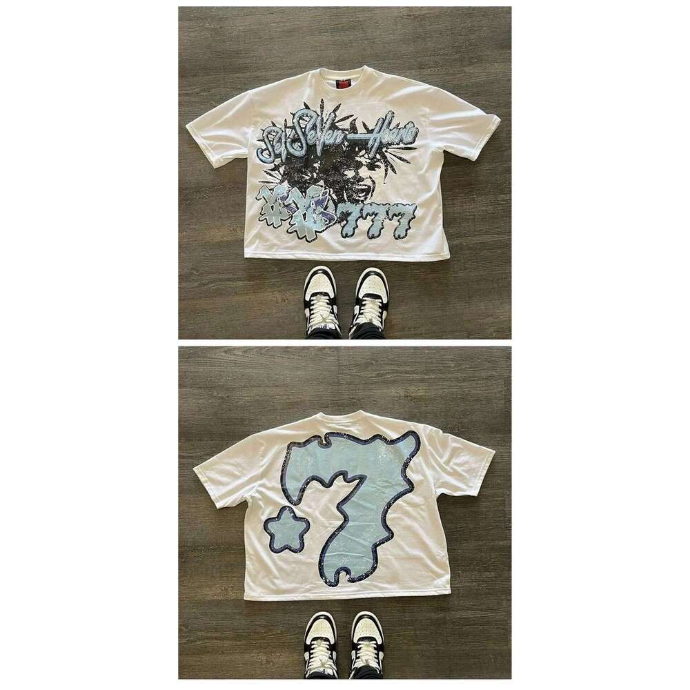 Harajuku print graphic y2k top street oversized t-shirt gothic anime short sleeved shirt