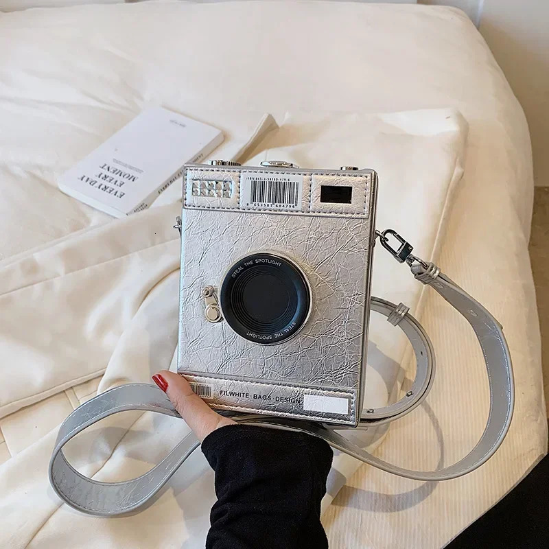 Personality Womens Crossbody Bag Originality Camera Shaped Small Square Bag Youth Fashion Womens Shoulder Bags 250214