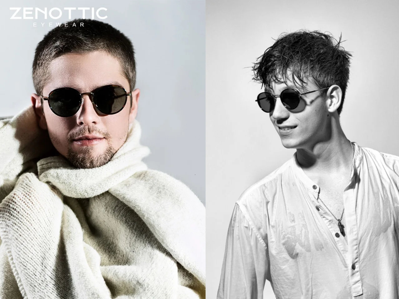 ZENOTTIC Steampunk Sunglasses Round Polarized Mirror01 color Sun Glasses for Women Men Vintage shades UV400 250214