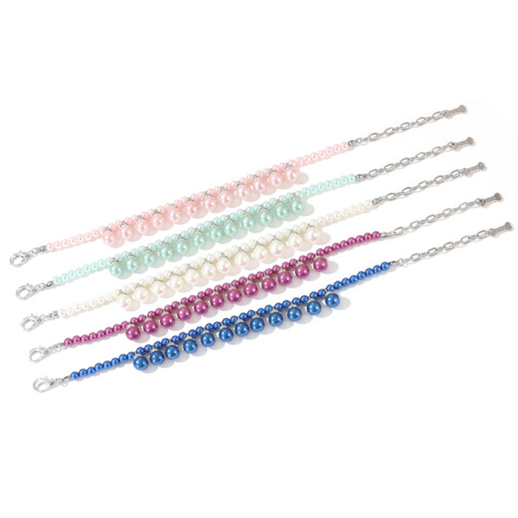 Fashion Pearl Dog Necklace with 12 Sparkling Rhinestone Pearls Charm, Luxurious Jewelry Dog Necklace for Female Puppy Kitten Small Dogs Wedding Birthd