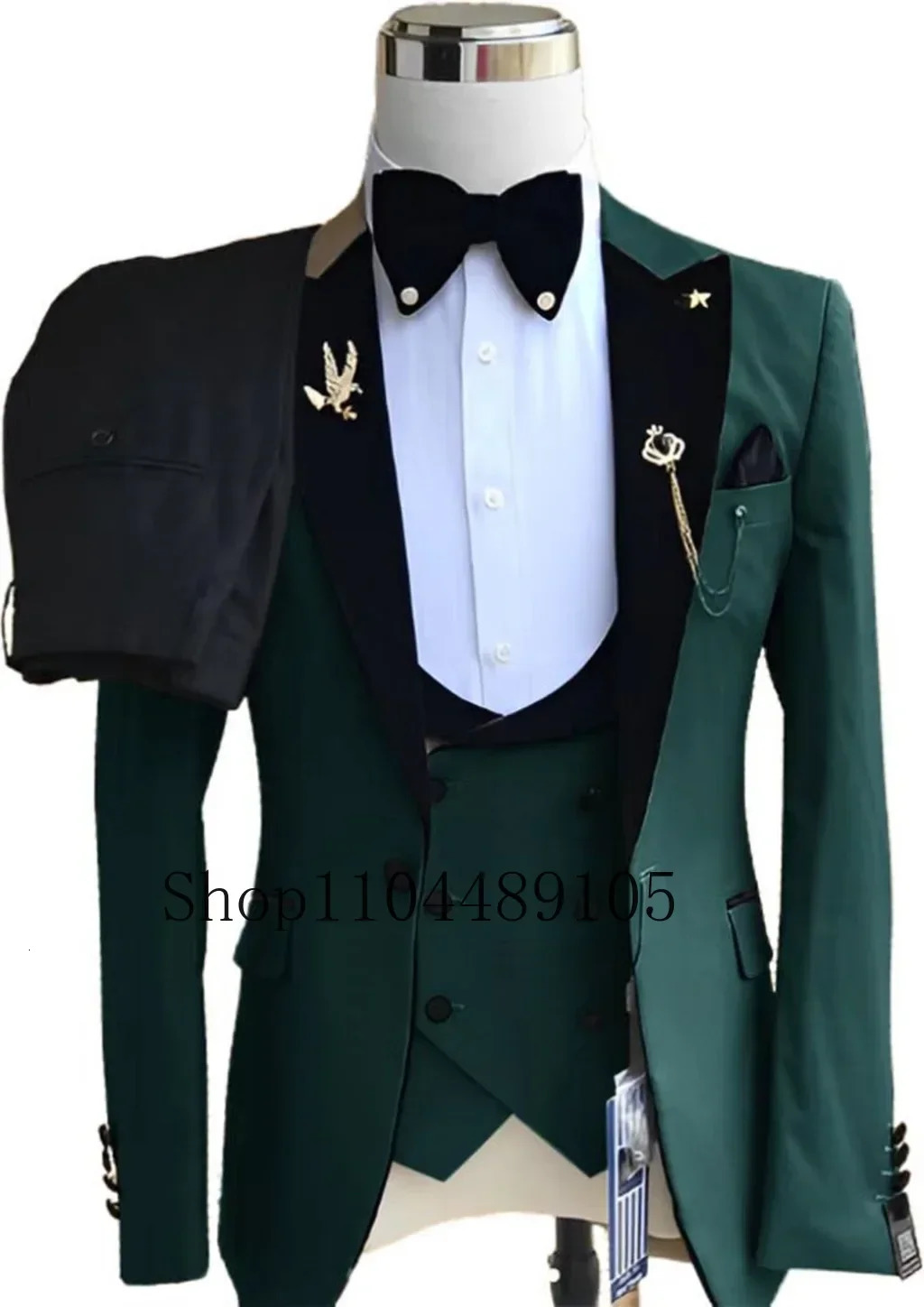 Blazer Elegant Mens Suits3 pieces Blazer Vest And Pants setColorfuldouble-breastedCreative 250213
