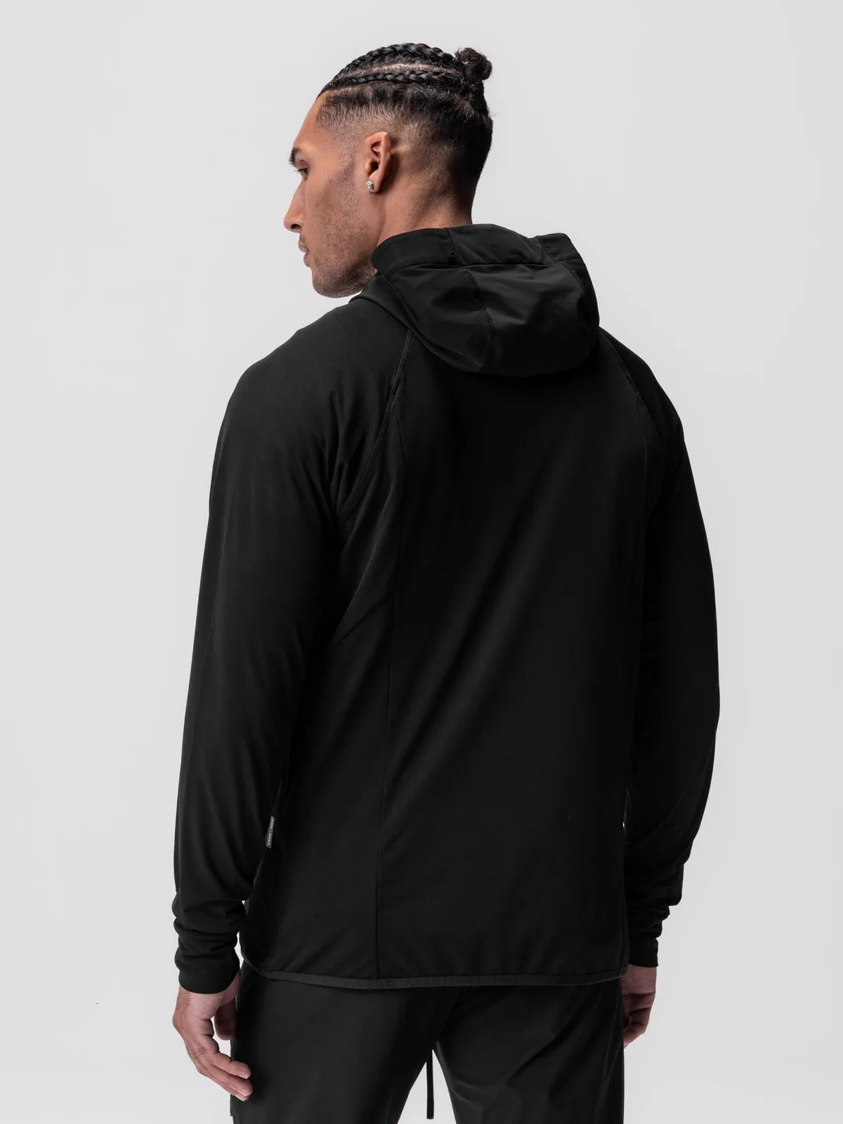 Mens Sportswear Hoodie Fitness Casual Breathable Running Milk Silk Fleece Half Cardigan Zipper Long Sleeve European Size 250214