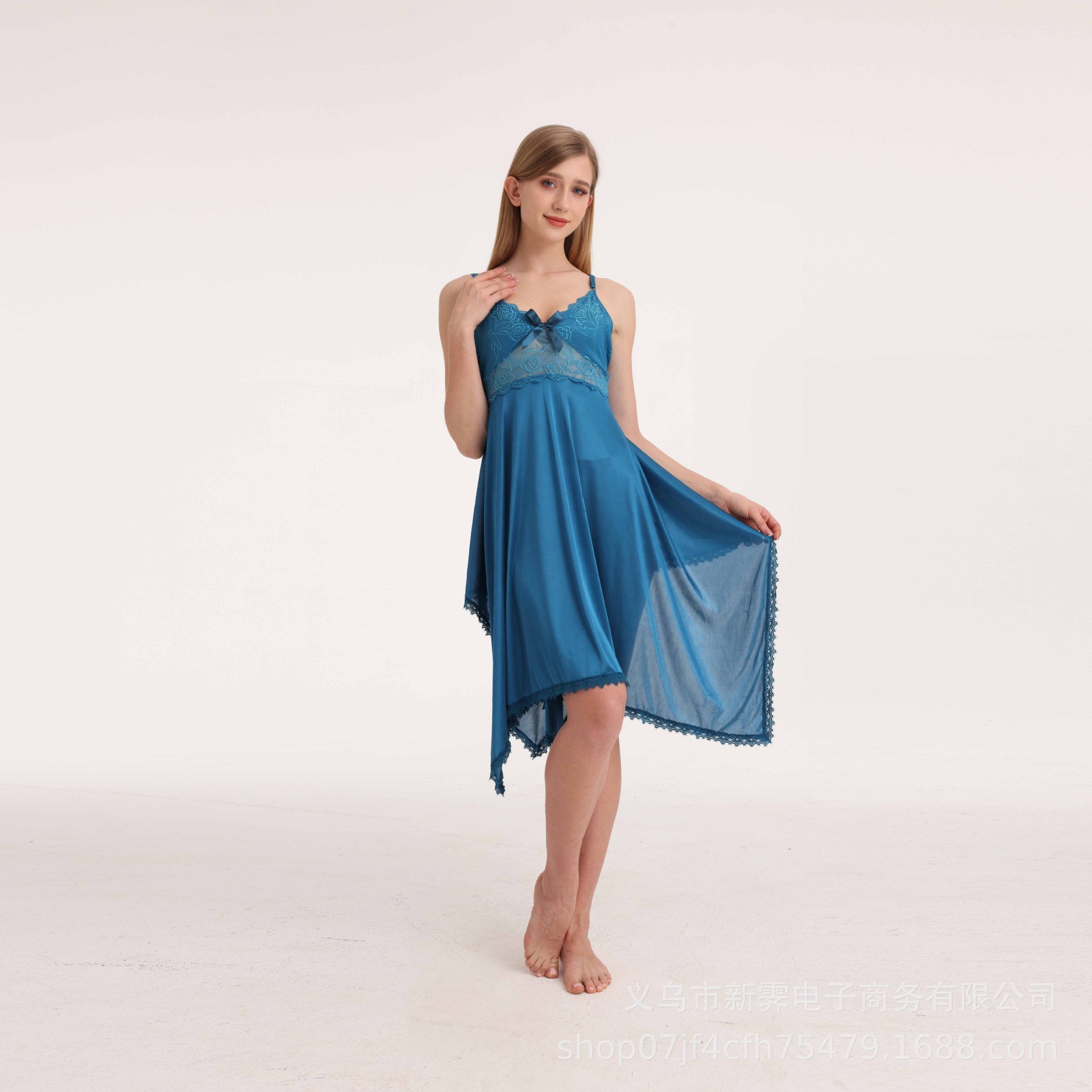 B698-Casual and comfortable ladies nightdress spring and summer style foreign trade new nightdress