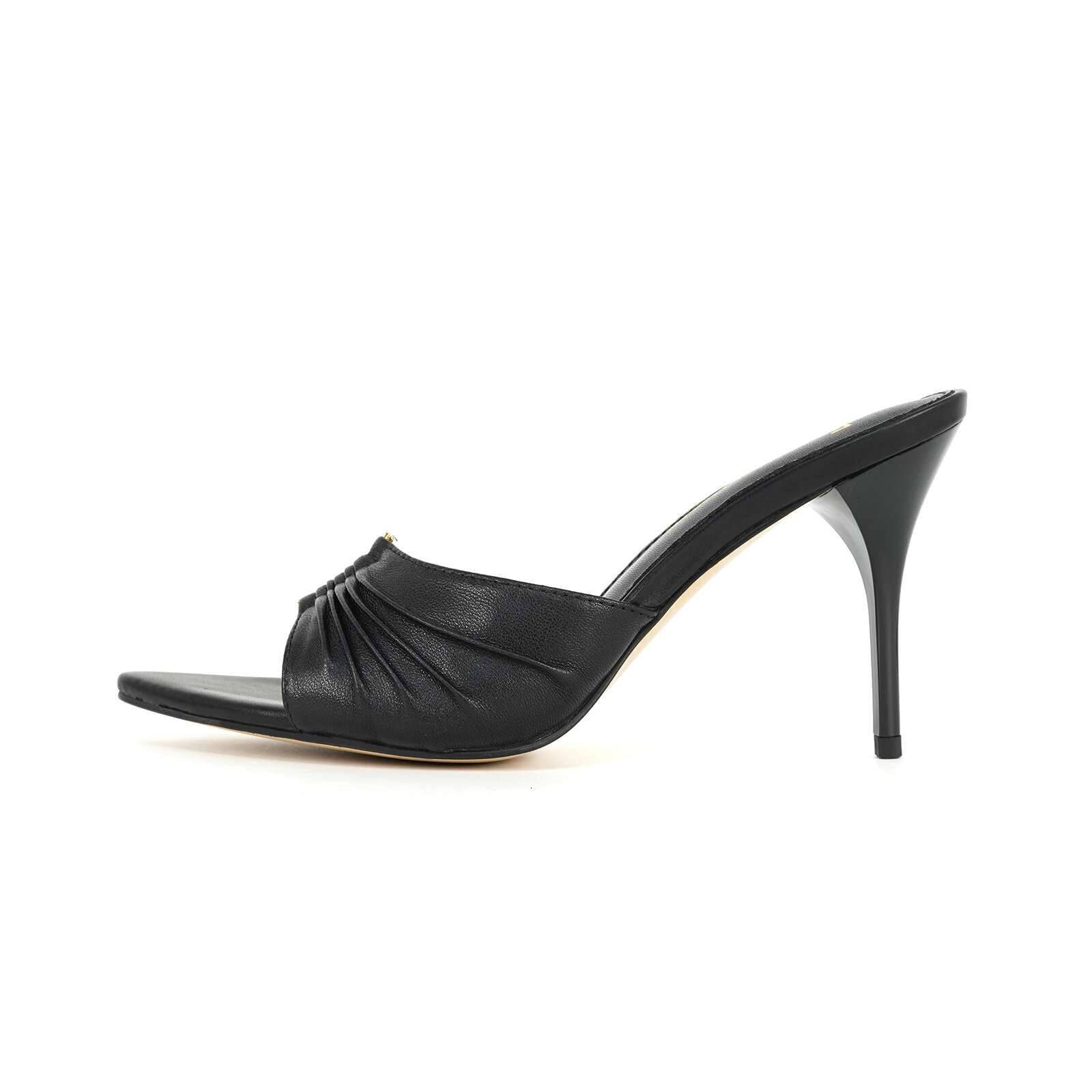 34-44 Plus Size Slippers 9Cm Slim Heel Women's Elegant Pointed Banquet Shoes Urious Leather High Heels
