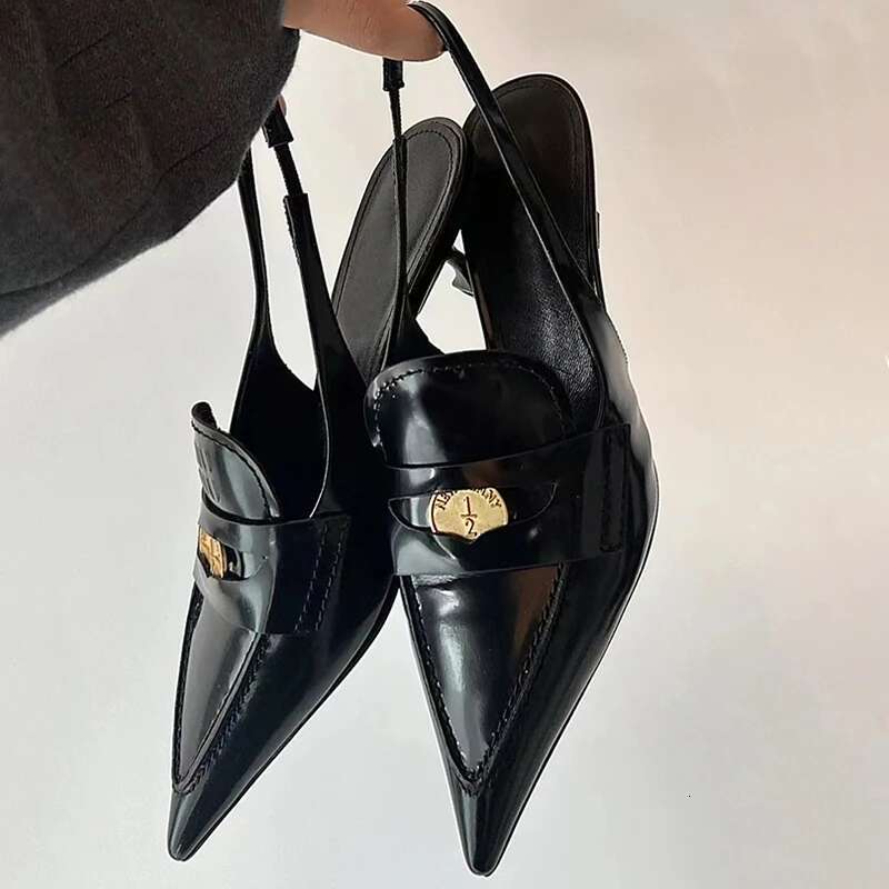 2022 New Mixed Color Sgback Pumps Cat Pointed Toe Stiletto Heel Shoes For Women