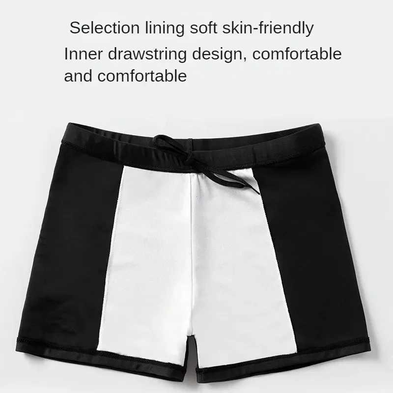 Mens comfortable quick drying high waist breathable swimming dry adult swimsuit comfortable lining swimming pool hot spring M250218