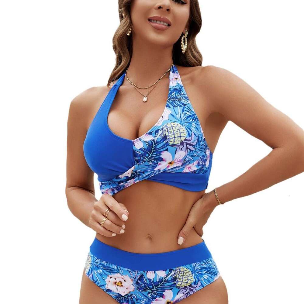 2025 New Swimsuit Multi Color Choice Chest Cross Bikini Two Piece Set Bikini Designer Women Swimsuit Bathing Suit Swimsuit New Product New Arrival