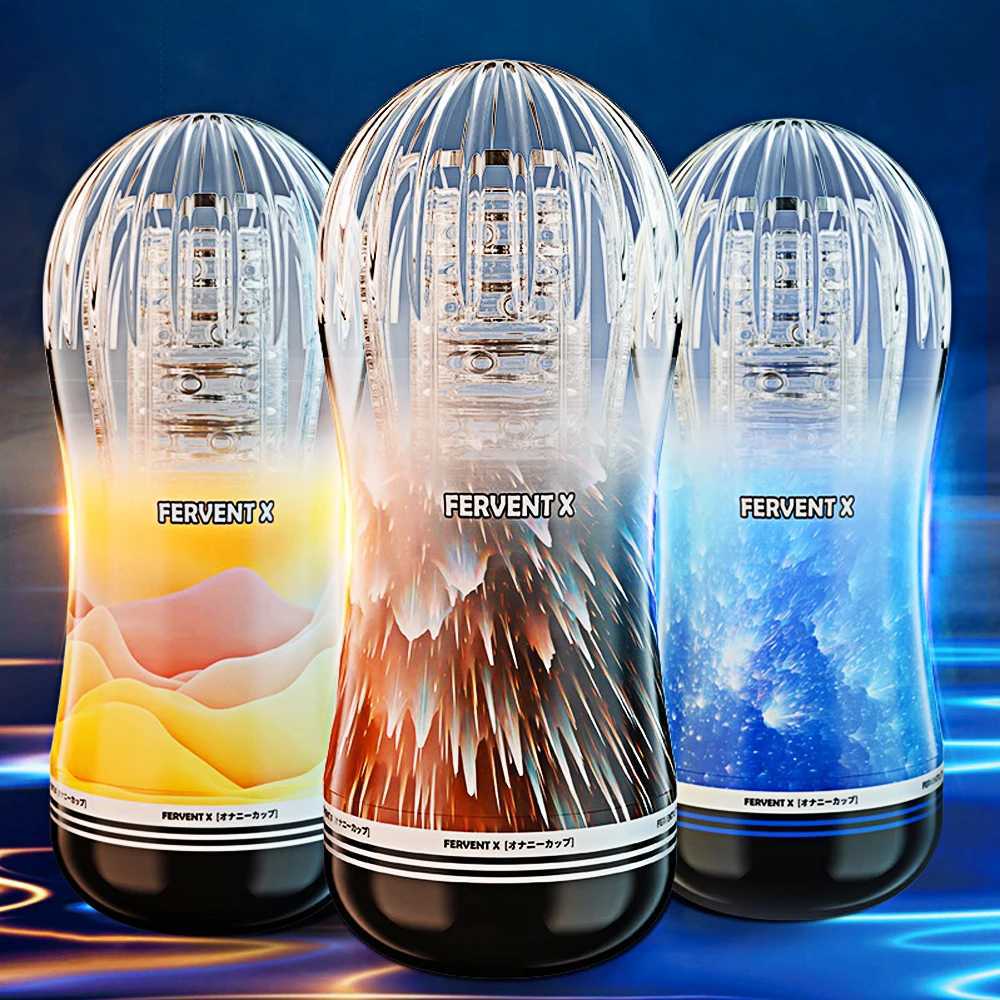 Male Masturbator Cup Soft Silicone Vagina Vacuum Pocket Pussy Endurance Exercise Masturbation Sex Toys for Men Adult Masturbator Cup W250218