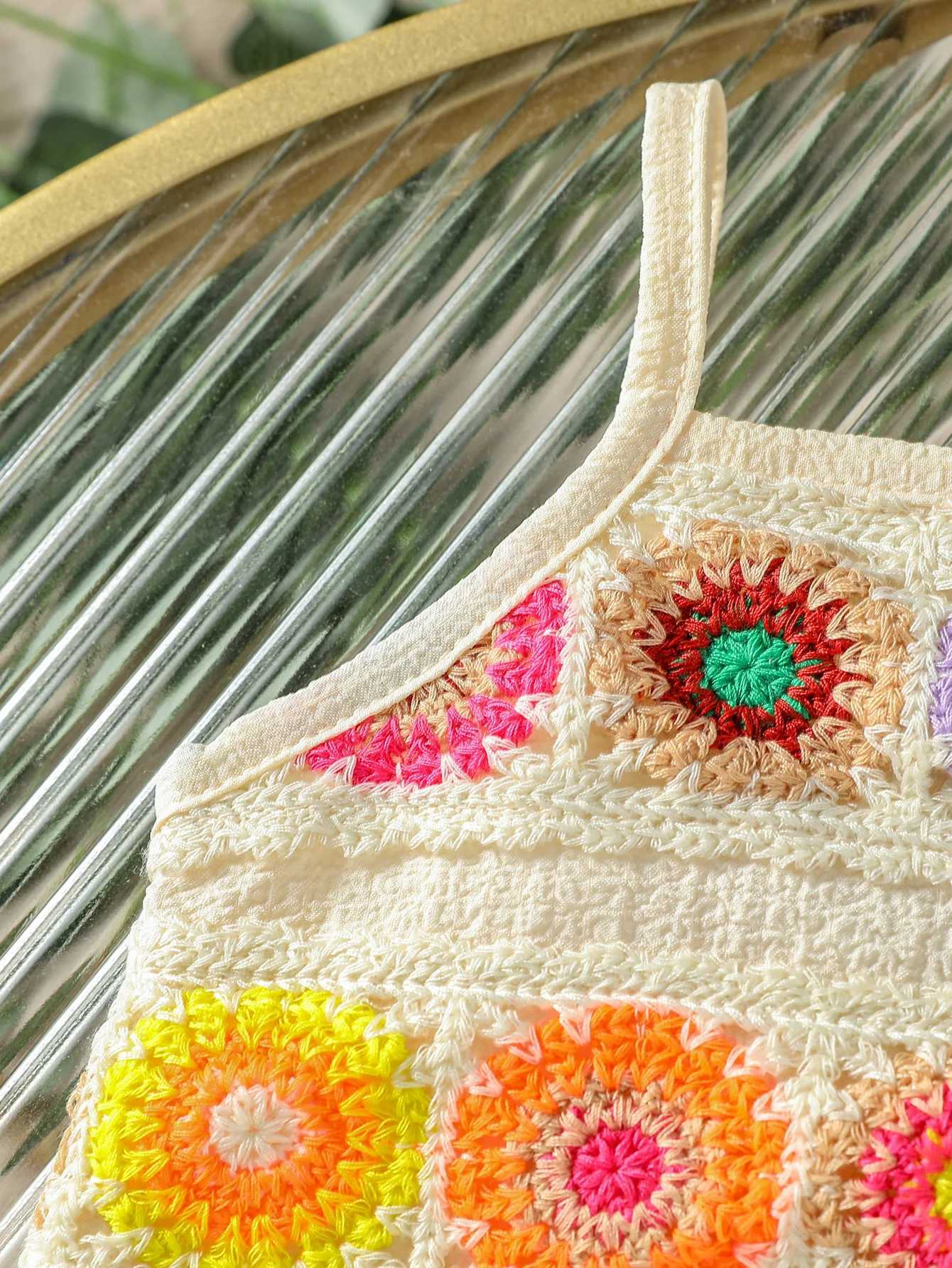 2Pcs Baby Girls Summer Sleeveless Printed Floral Camisole Jeans For Outdoor Wear W250218