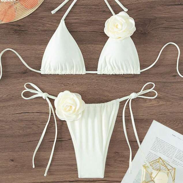 three-dimensional wer swimsuit set fashionable and sexy bikini women's 2025 new casual fashion trend clothing