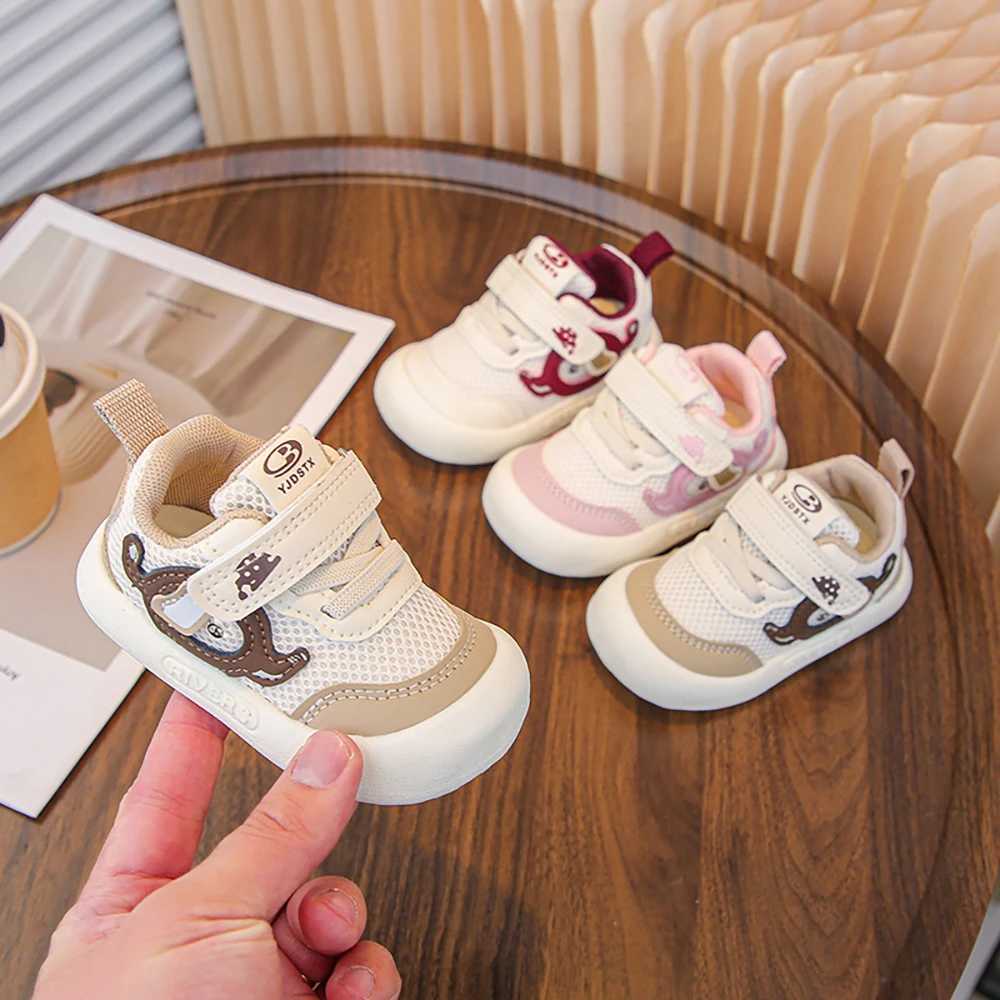 PU Leather Toddler Shoes For Kids Boys Mesh Breathable Kid Sneakers Ergonomics Soft-soled Boy Child Sneakers For Girls Z250217