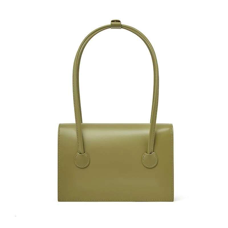 Natural Cowhide Double Top Handle Genuine Leather Fashion Shoulder Bag For Women High Quality Casual Commute