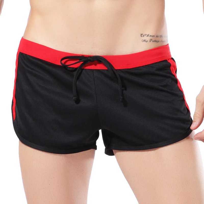 New Arrival Fashion Swimwear Mens Swimsuit Sexy Solid Quick Dry Beach Man Swimming Trunks Mesh Board Shorts Z260313